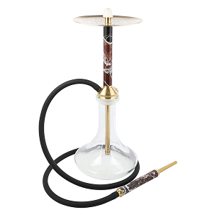 Special Hookah - Brown Marble Gold