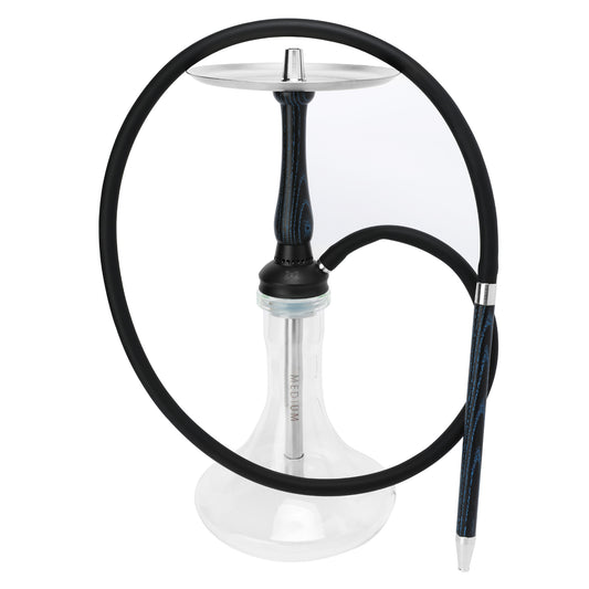 2 x 2 Medium Hookah - Medium Blue Full Set