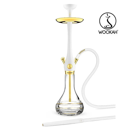 24k Gold Plated WOOKAH Royal White Set