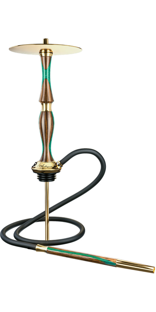 Mr Wood Hookah Antique Glamour Green Brass