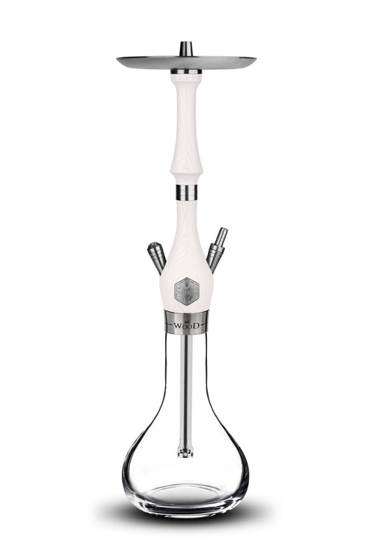 Mr Wood Hookah Body White Craft