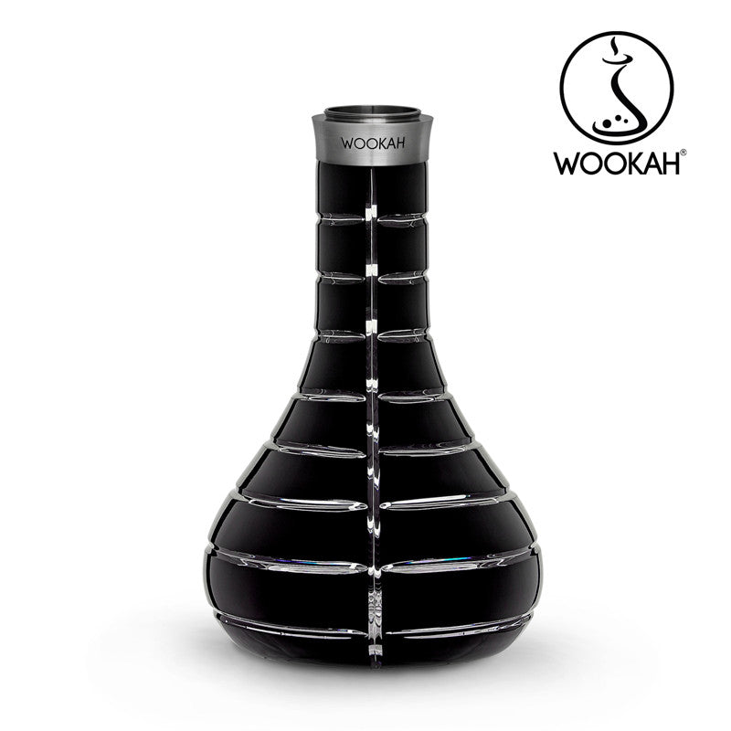 Wookah Vase Mastercut Striped Black