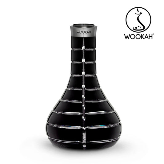 Wookah Vase Mastercut Striped Black